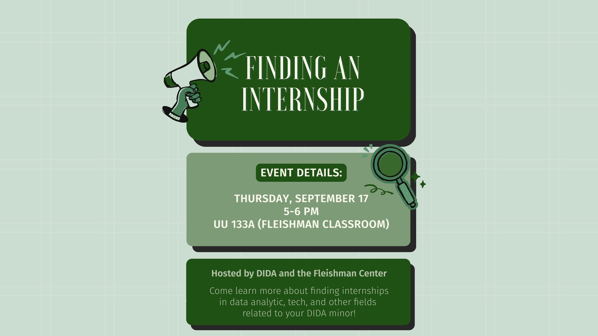 DIDA Finding an Internship Workshop